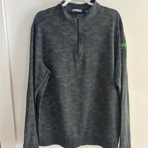 Tasc Performance Grey Camo Quarter Zip Pullover | Bamboo Blend | Men’s Size M